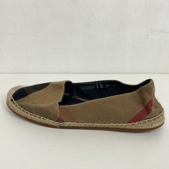 Authentic Burberry Brit Hodgeson Espadrilles Flats Canvas Beige Check 37… - Picture 11 of 11
